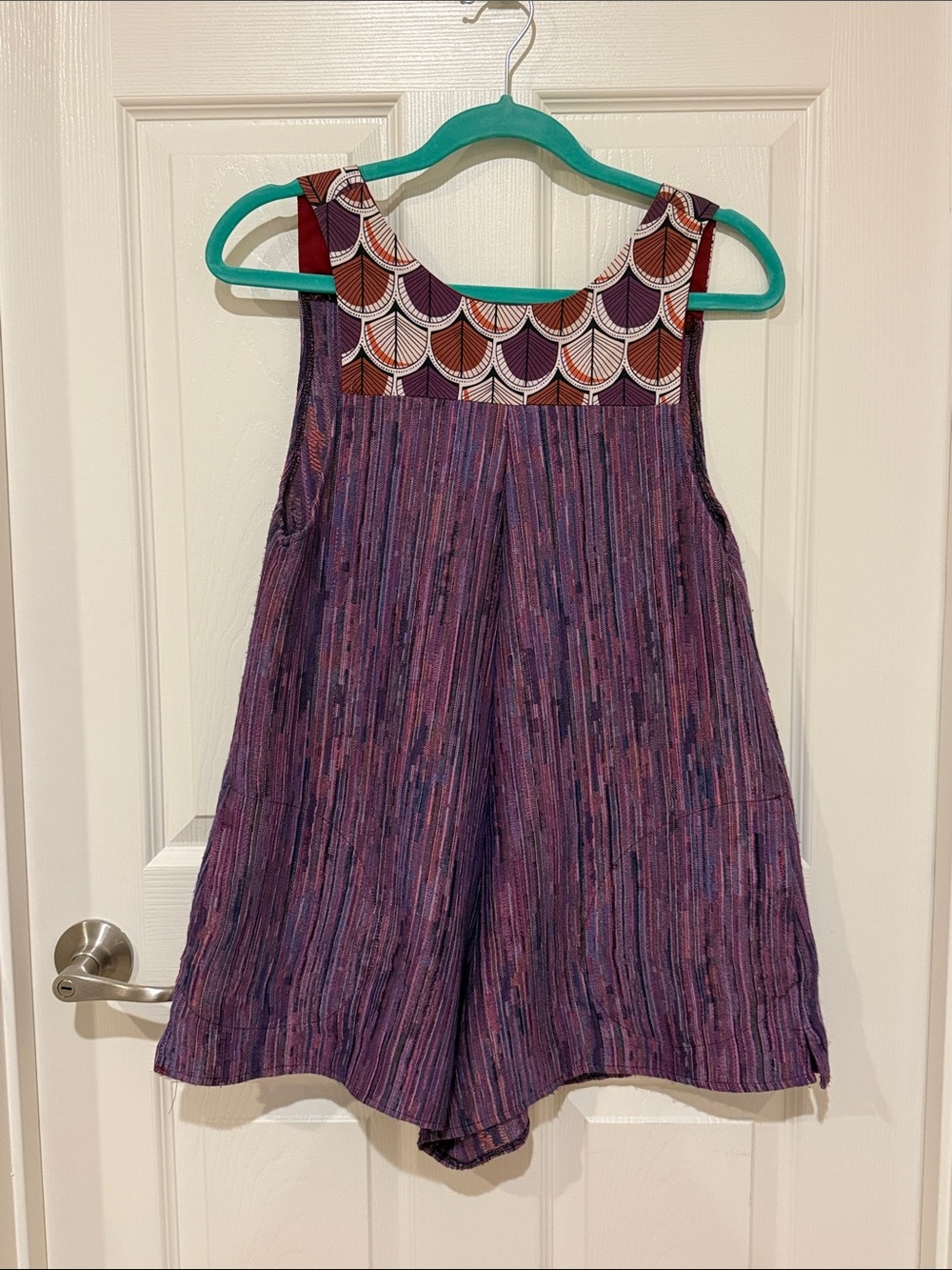 Purple Patterned Romper
